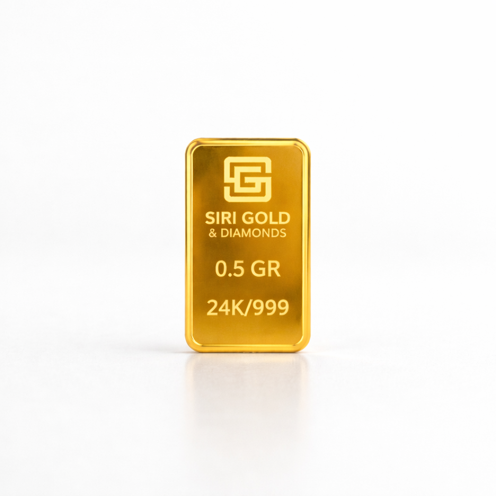 0.5 gram 24kt/999 gold bar
