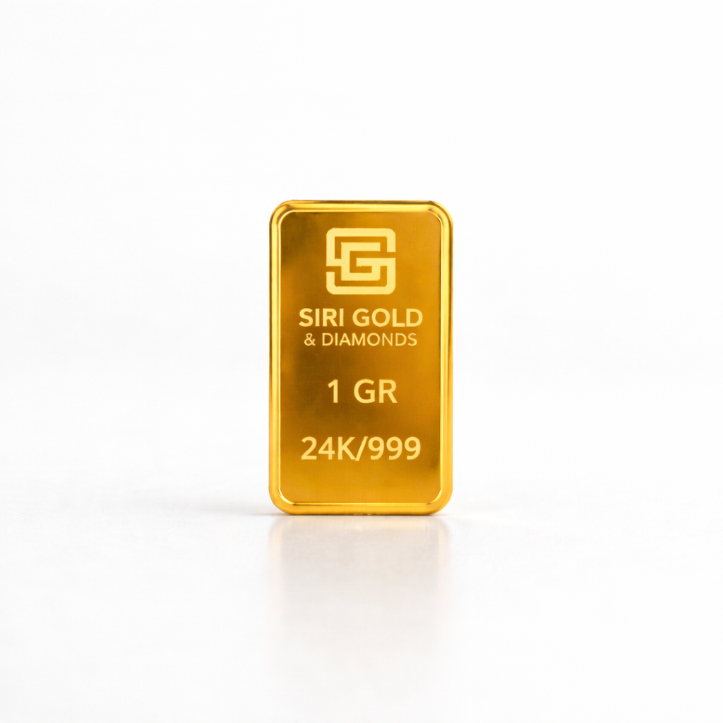 1 gram 24kt/999 gold bar
