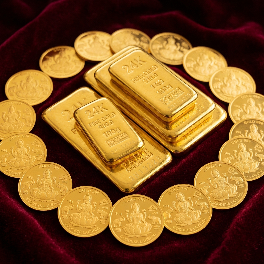 24K Pure Gold Coins & Bars